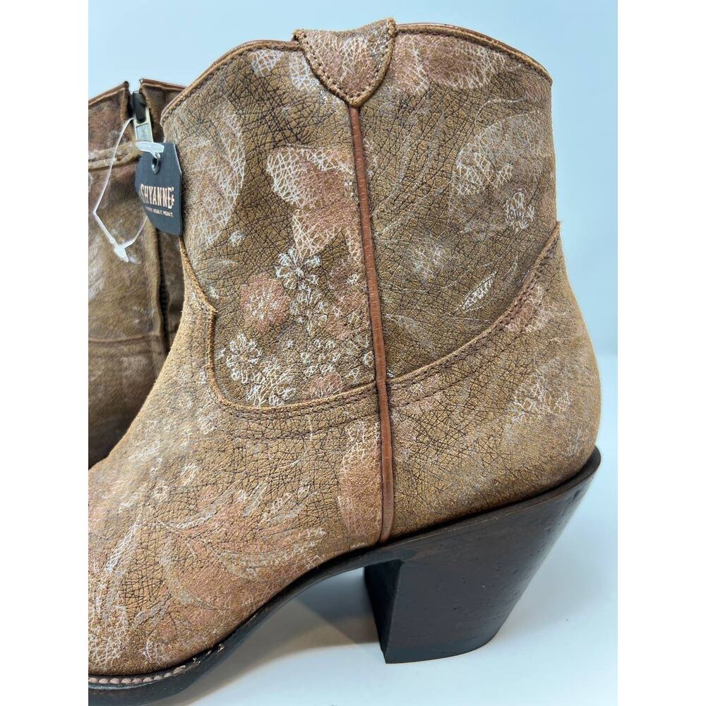 NWT Shyanne Sienna Western Ankle Boot Women's Leather 162483 Size 9155 - Picture 4 of 14